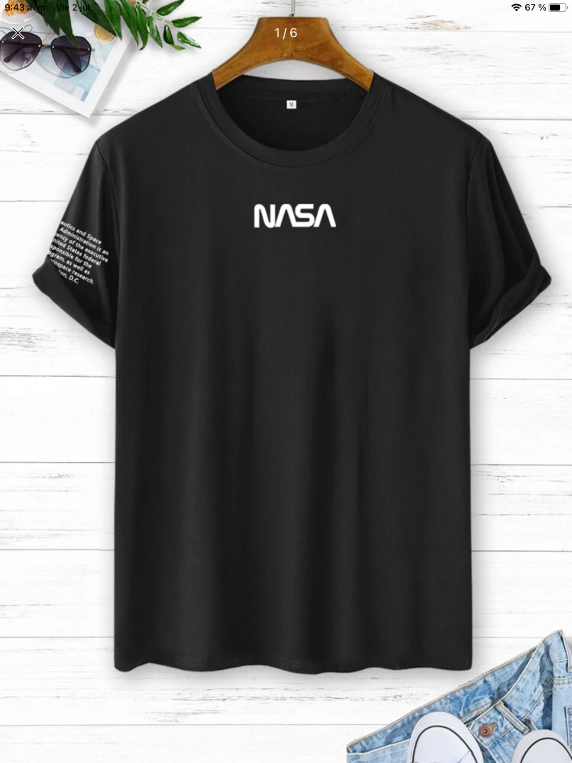 Camisa Básica Hombre NASA