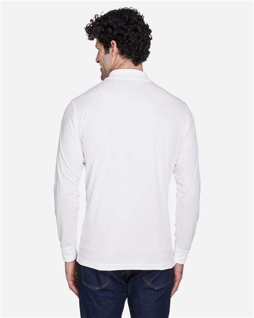 Thumbnail: CORE365 Men's Pinnacle Performance Long Sleeve Piqué Polo - 88192