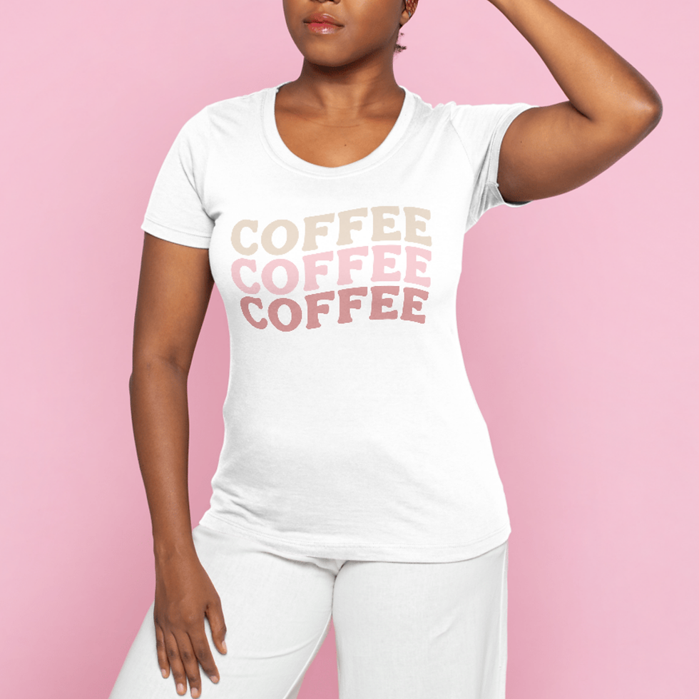 blooming bean coffee tshirt design