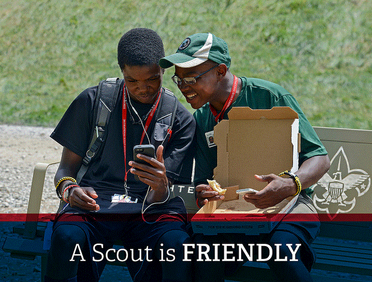 A Scout is Friendly