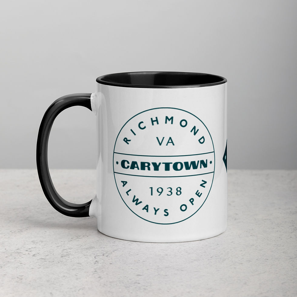 Thumbnail: Carytown Teal Monogram/Stamp on Mug