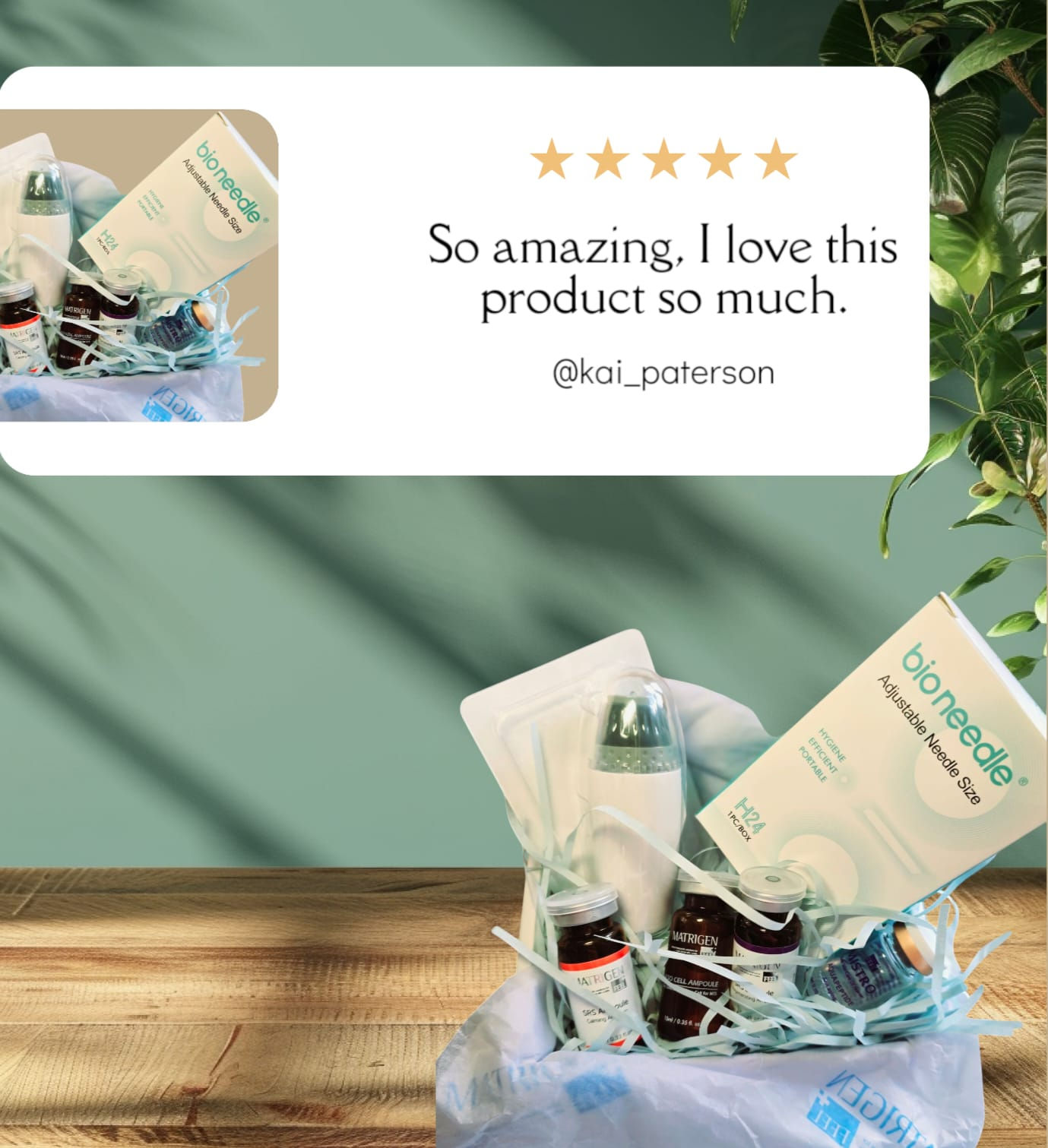 Review of the product, with text that said: So amazing. I love this product so much.