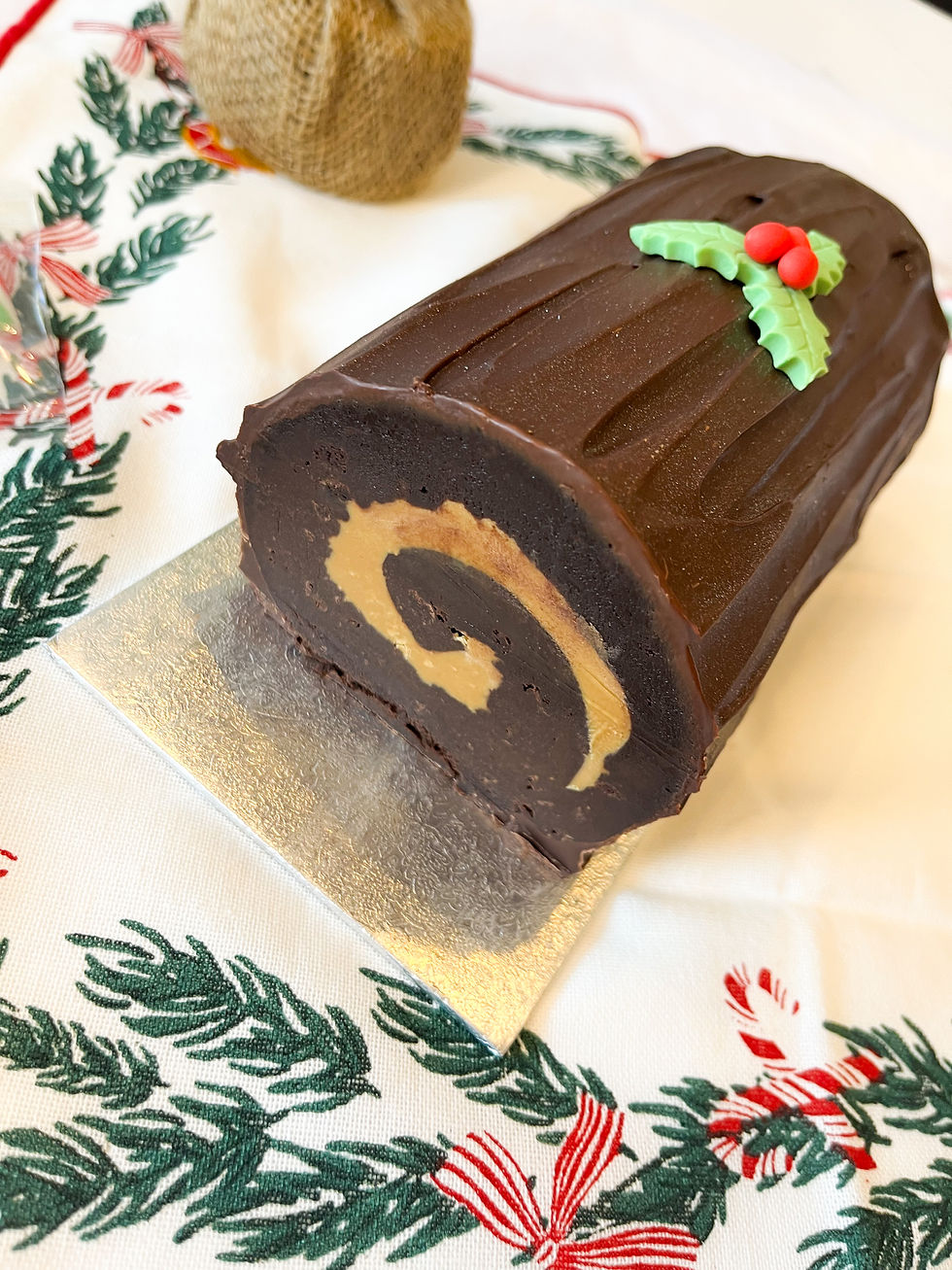 Brownie Yule Log