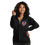 Thumbnail: Black Hoodie with "Evigilo Entertainment Peacemaker" logo in blue and red on the front of a female model.