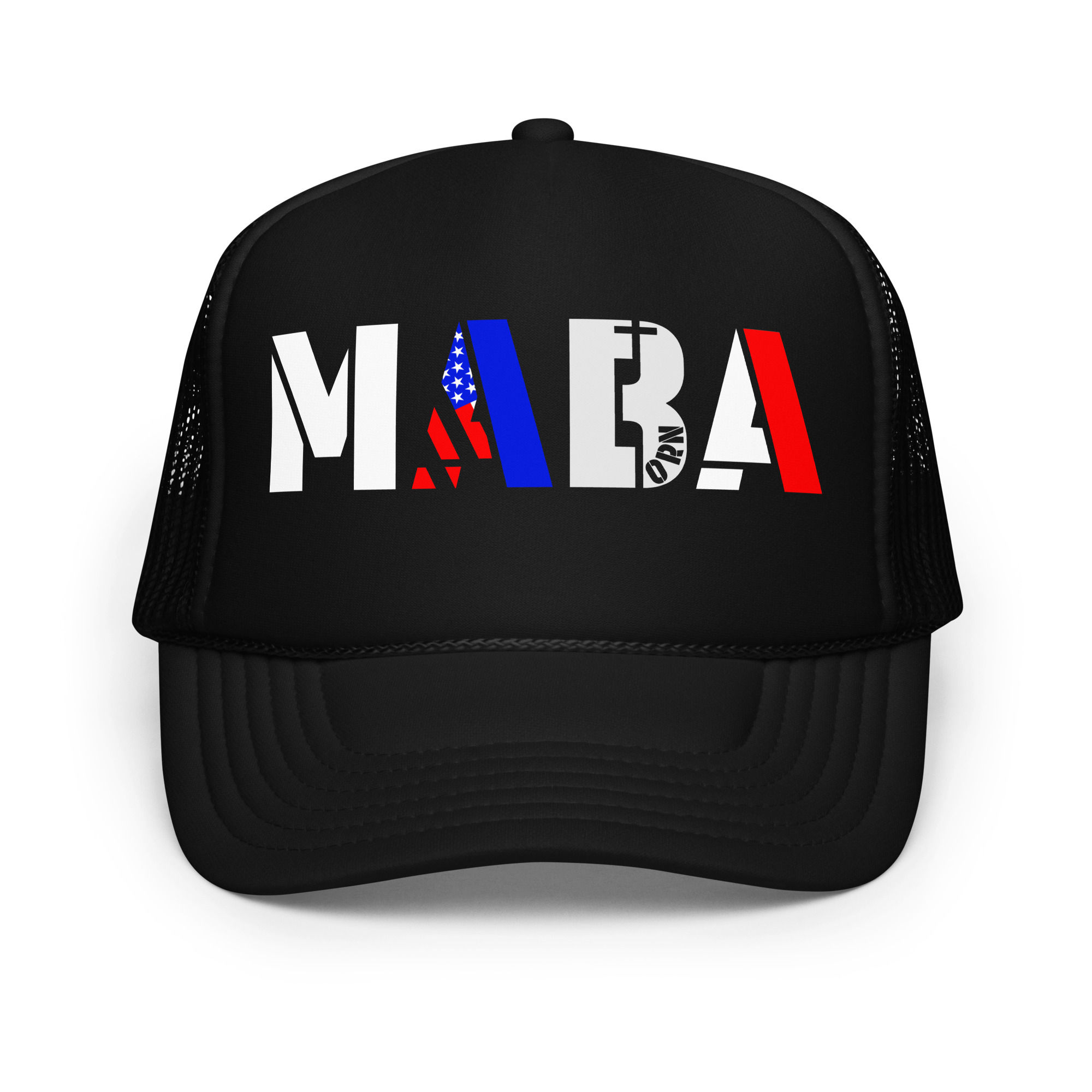 MABA Make America Born Again Christian hat in black – patriotic faith-based cap with bold lettering and comfortable fit.