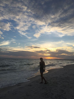 Sunset Mexico beach