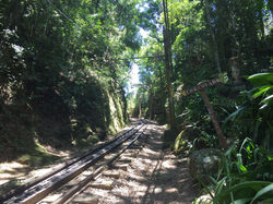 Passage du train en direction du christ