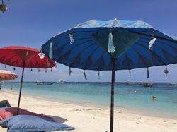 In the beach