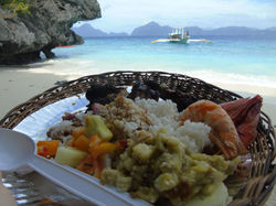 Repas sur les Iles