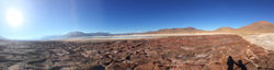 Pierres rouge du desert d'atacama