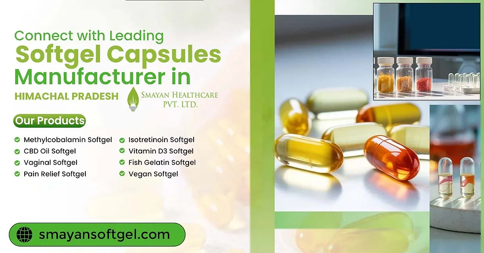 Softgel Capsules Manufacturers in Himachal Pradesh