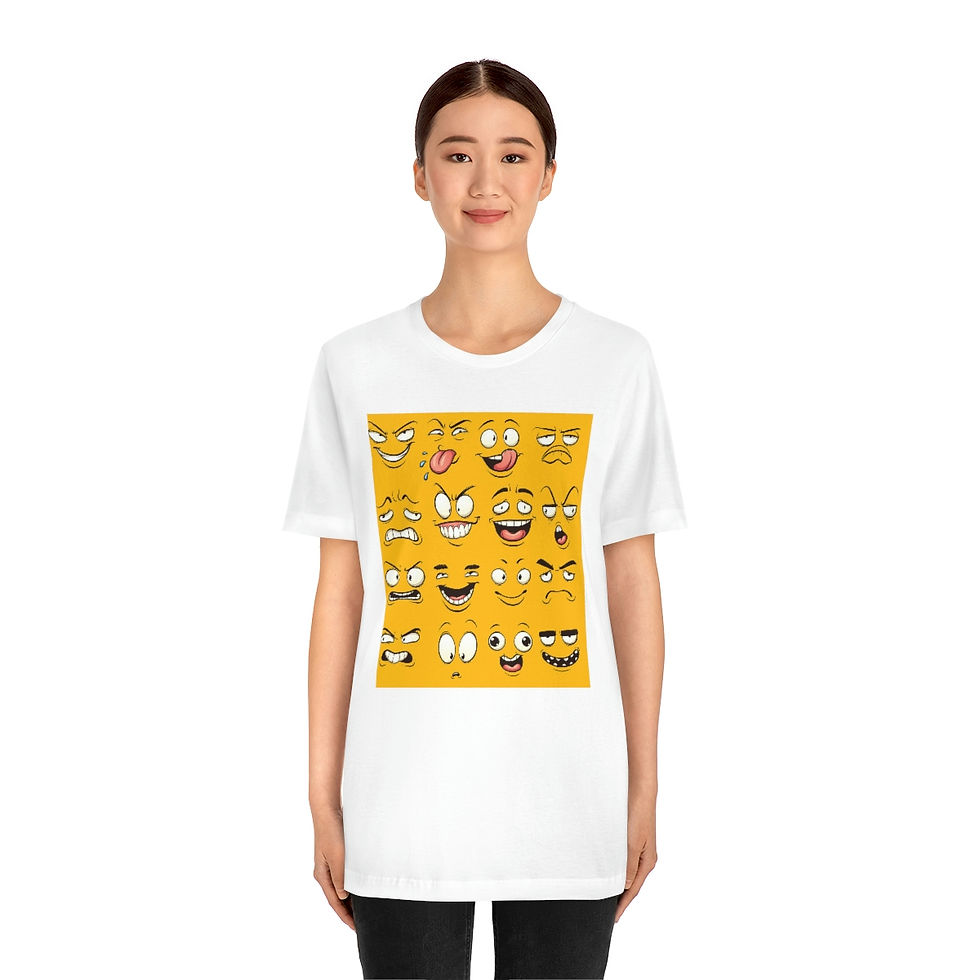 Thumbnail: Unisex Jersey Emoji Short Sleeve 
