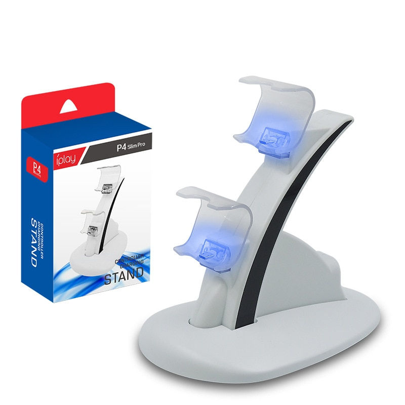 Thumbnail: Controller Charger Dock LED Dual USB PS4 Charging Stand