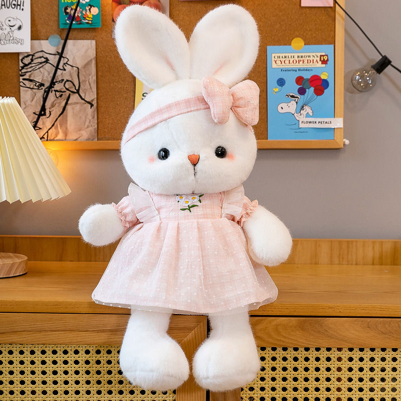 Thumbnail: Super cute Daisy Rabbit doll plush toy cute furniture decoration girl birth