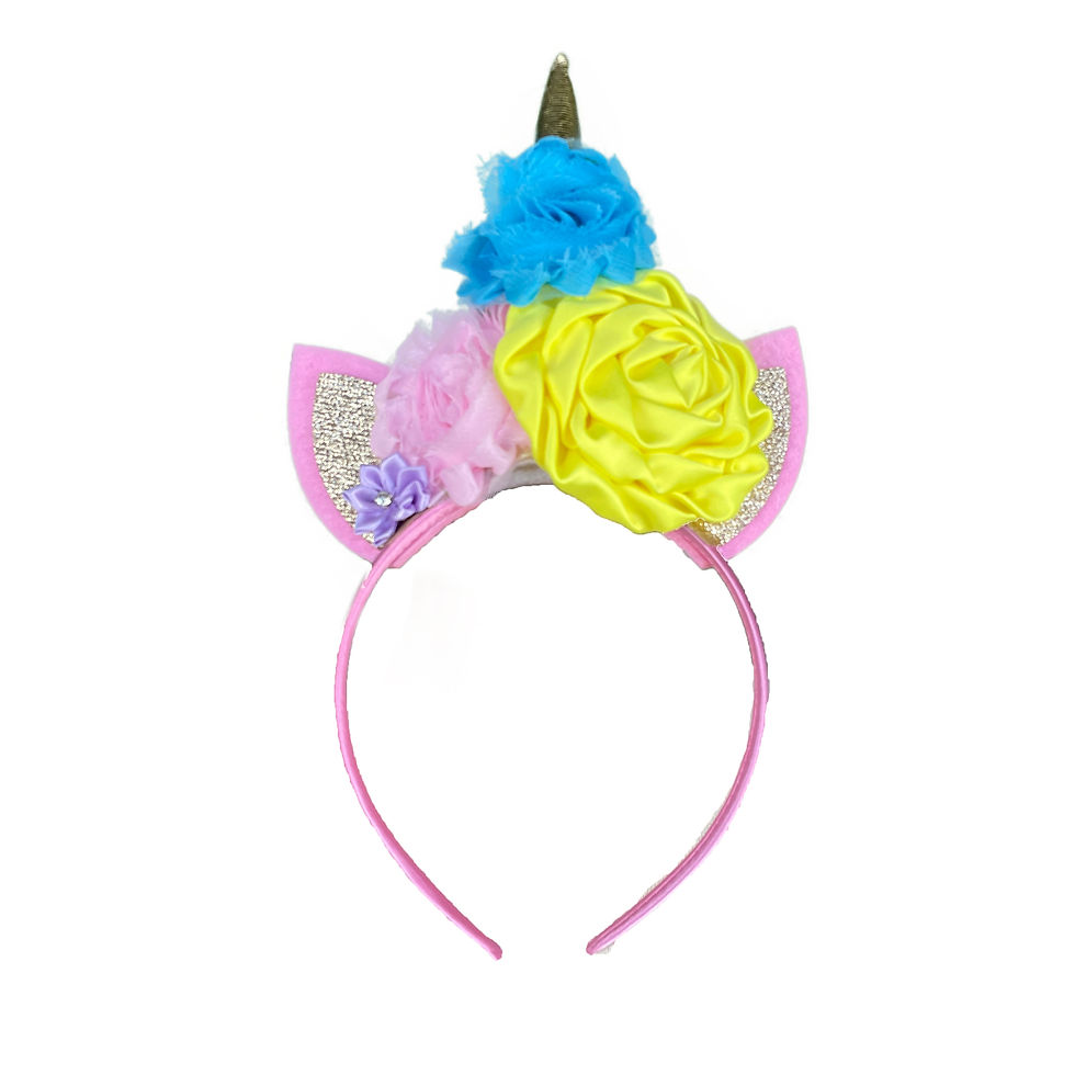 Thumbnail: Girls Pastel Unicorn Flower Tutu Dress