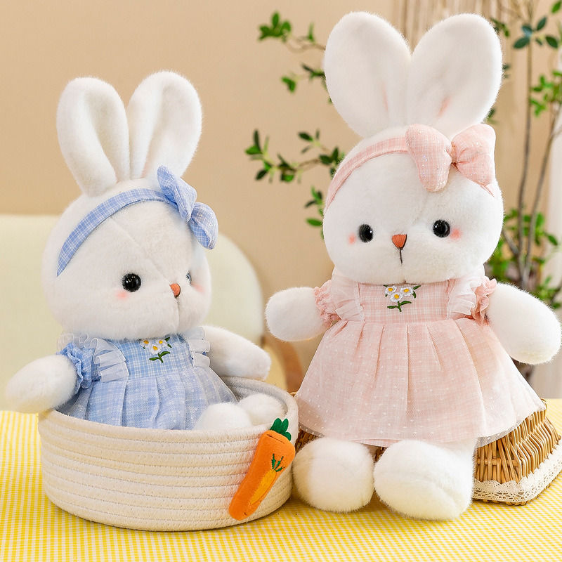 Thumbnail: Super cute Daisy Rabbit doll plush toy cute furniture decoration girl birth