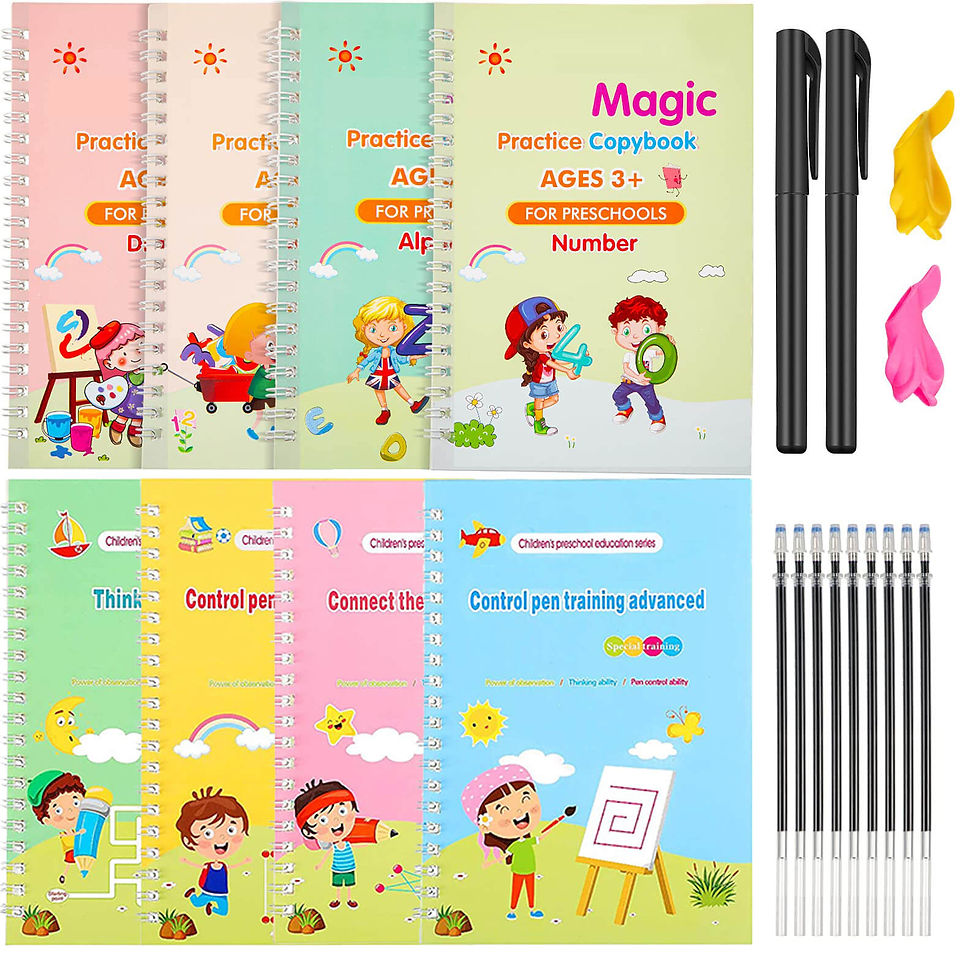 8 Books/sets Children's Addition and Subtraction Learning Mathematics Copybook