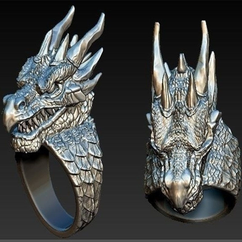 Thumbnail: Dragon Ring for Men