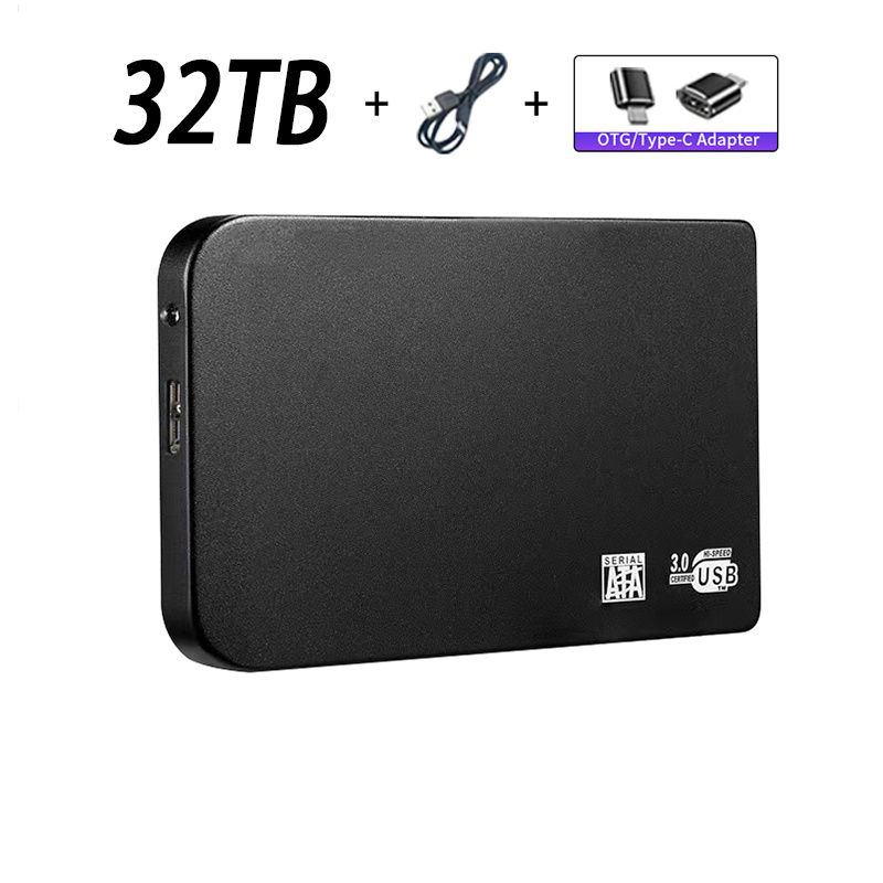 Thumbnail: Original High-speed 16TB Portable External Solid State Hard Drive USB3.0 Interfa