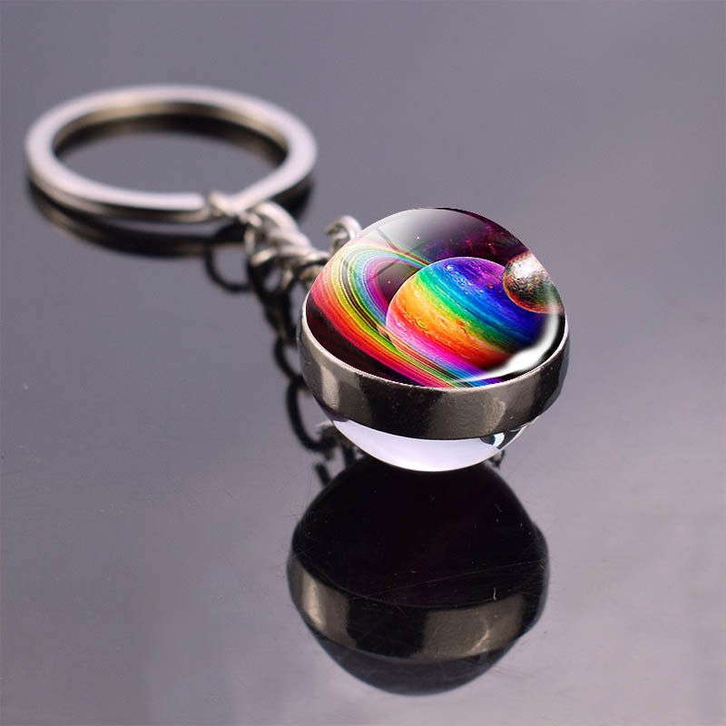 Thumbnail: Solar System Planet Keyring Galaxy Nebula Space Keychain
