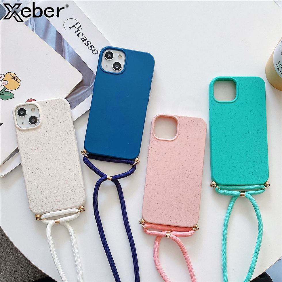 Crossbody Soft Silicone Lanyard Cord Necklace Case For iPhone