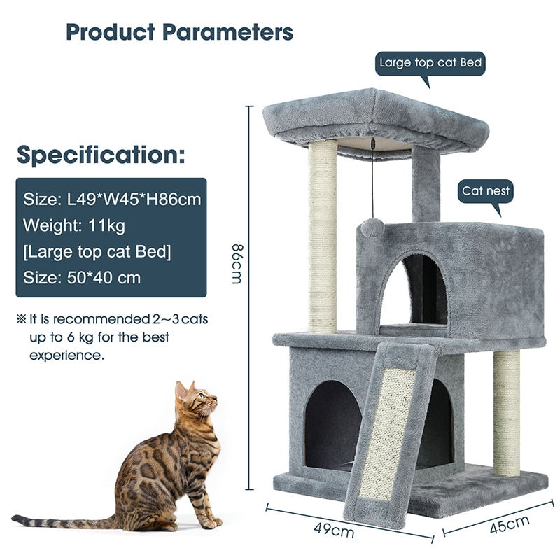 Thumbnail: Pet Cat Tree House Condo Perch