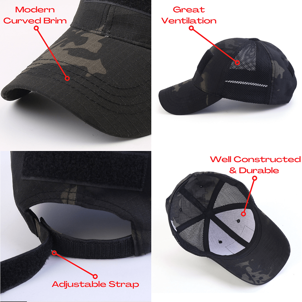 Thumbnail: Tactical-Style Patch Hat With Adjustable Strap
