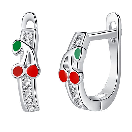 Thumbnail:  Ladybug Clover Heart 925 Sterling Silver Earrings