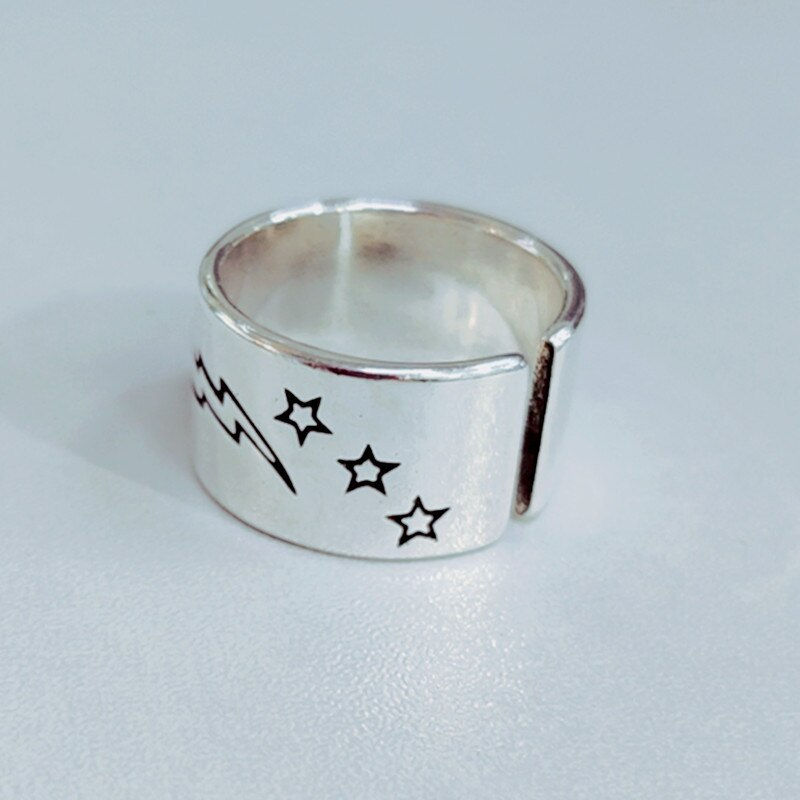 Thumbnail: DreamySky Punk Vintage Smile Face Rings