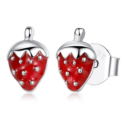 Thumbnail:  Ladybug Clover Heart 925 Sterling Silver Earrings