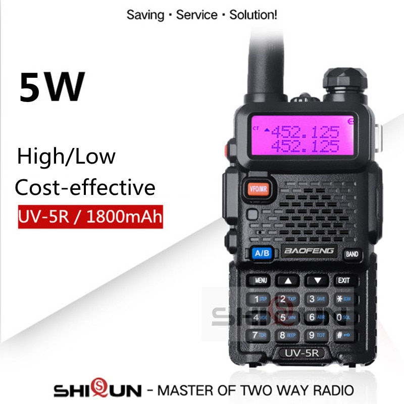Thumbnail: UV-5R Walkie Talkie Military 10 km Baofeng uv5r 