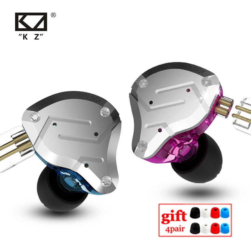 KZ ZS10 PRO 4BA+1DD HIFI Metal Headset