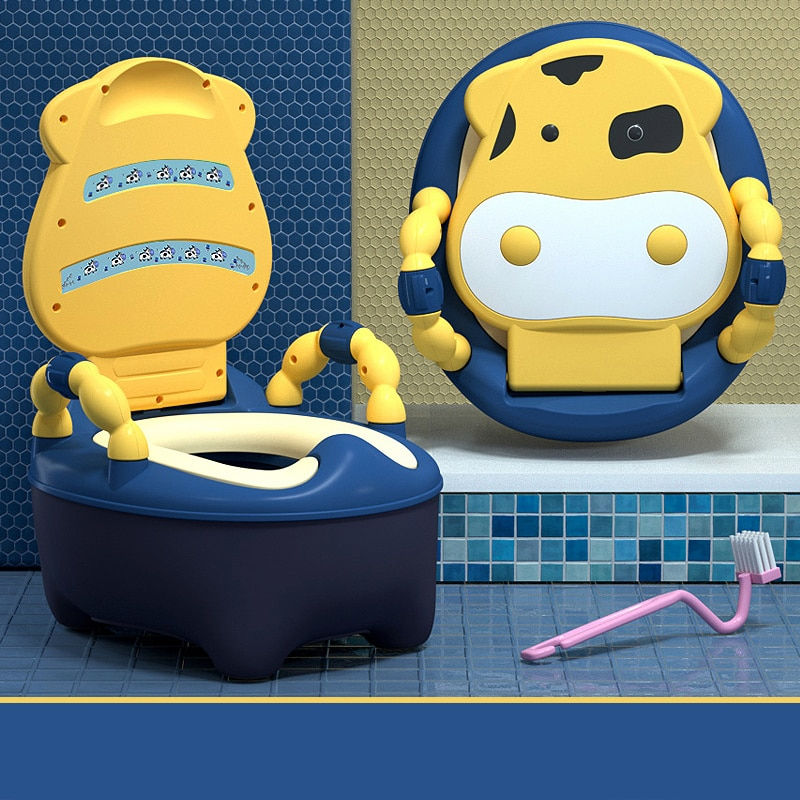 Thumbnail: 1-6 Years Old Children's Pot Cute Baby Toilet