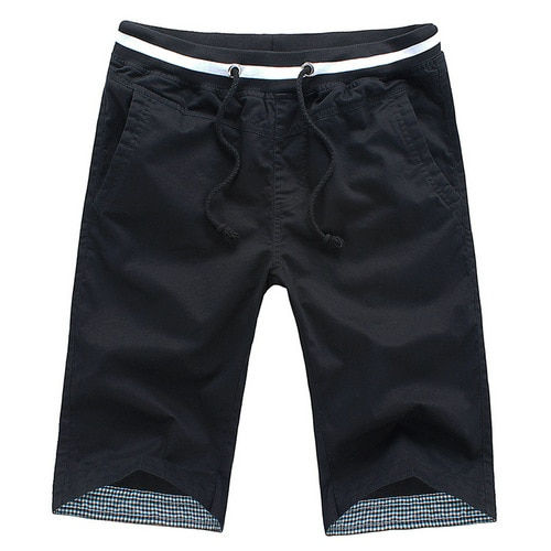 Thumbnail: Men Cotton Slim Fit Beach Shorts