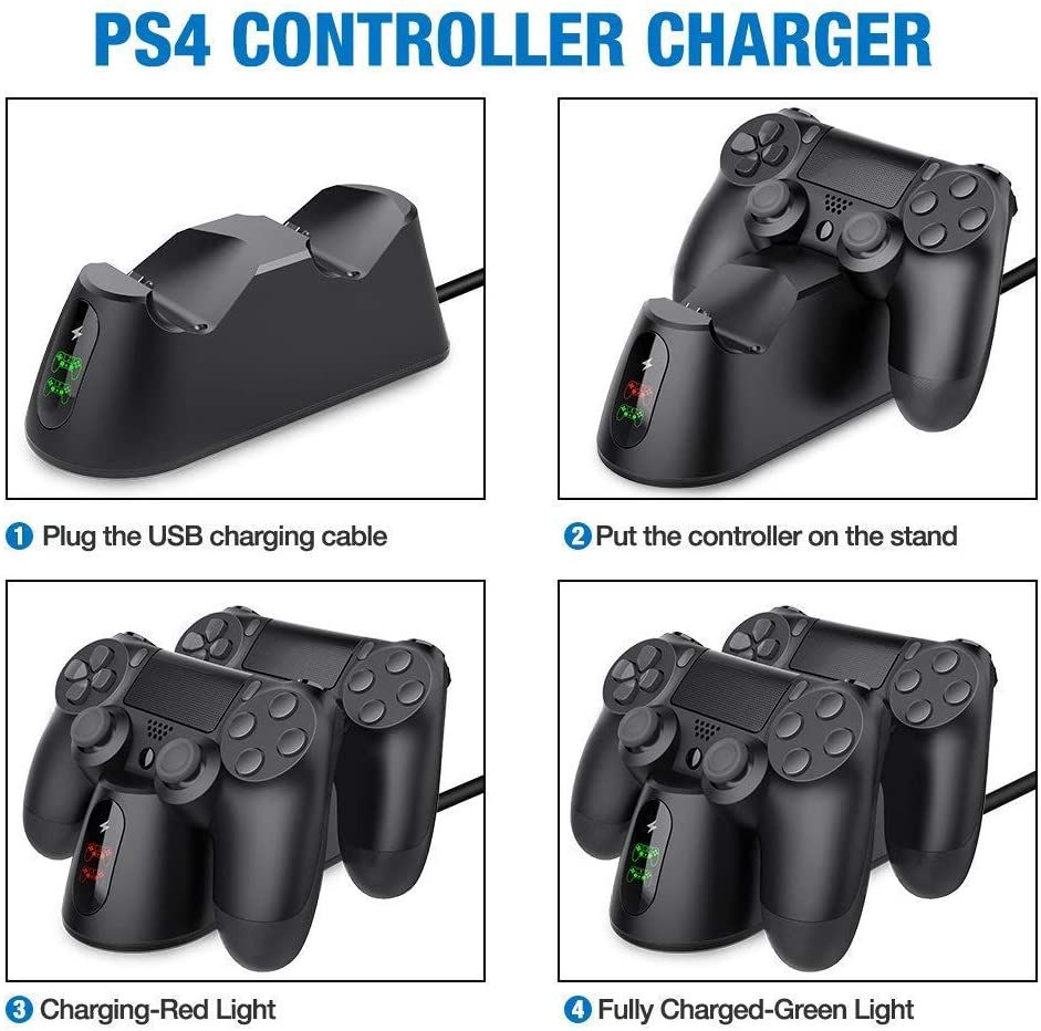 Thumbnail: Controller Charger Dualsense Dock For PS4 Charging Station
