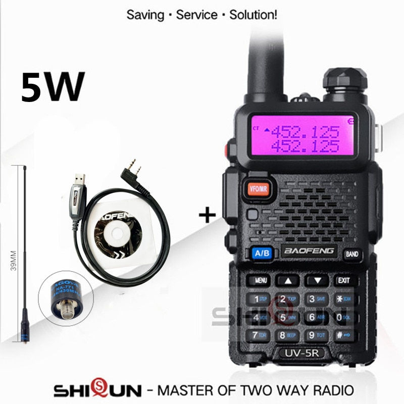 Thumbnail: UV-5R Walkie Talkie Military 10 km Baofeng uv5r 