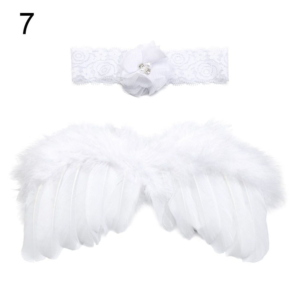Thumbnail: 2pcs/set Cute Newborn Angel Feather Wings