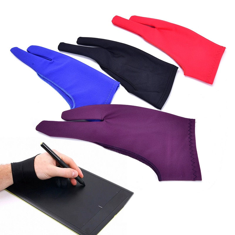 Thumbnail: 1PCS Two-finger Drawing Gloves Suitable For Both Right And Left Hand