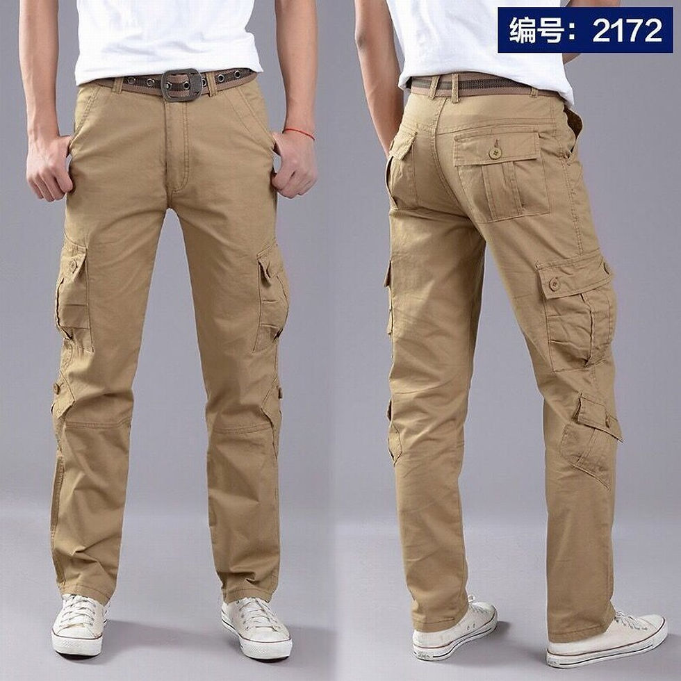 Thumbnail: Multi-Pocket Casual Pants