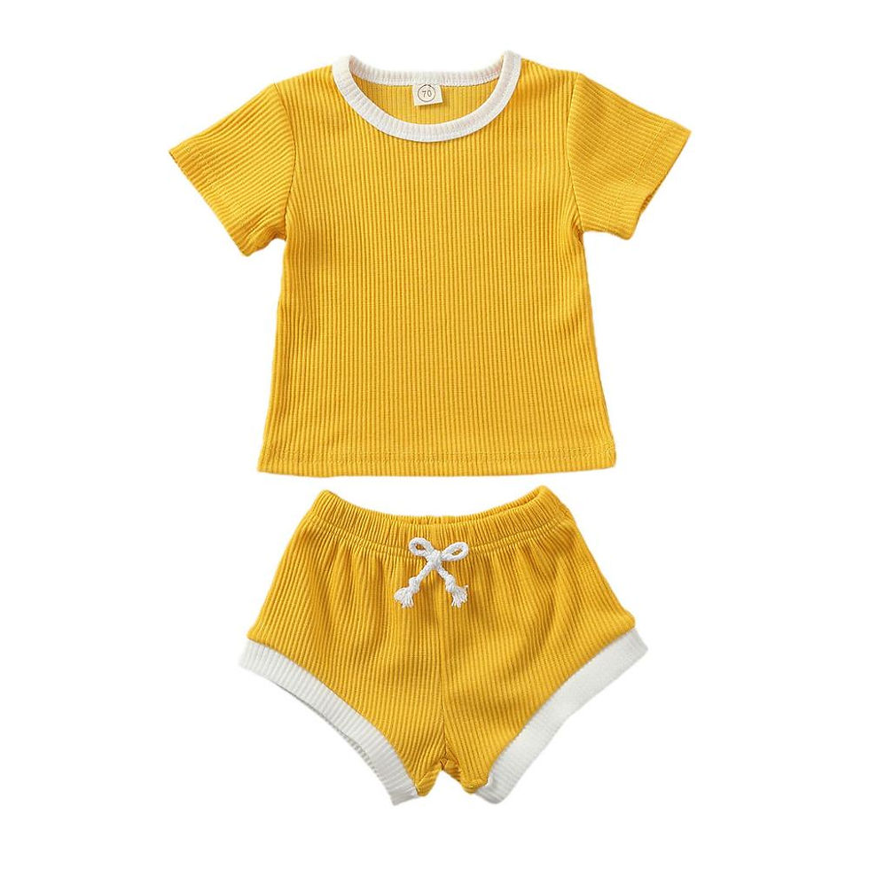 Thumbnail: 0-3Years  Infant Clothes Short Sleeve T-shirt+Shorts Outfits