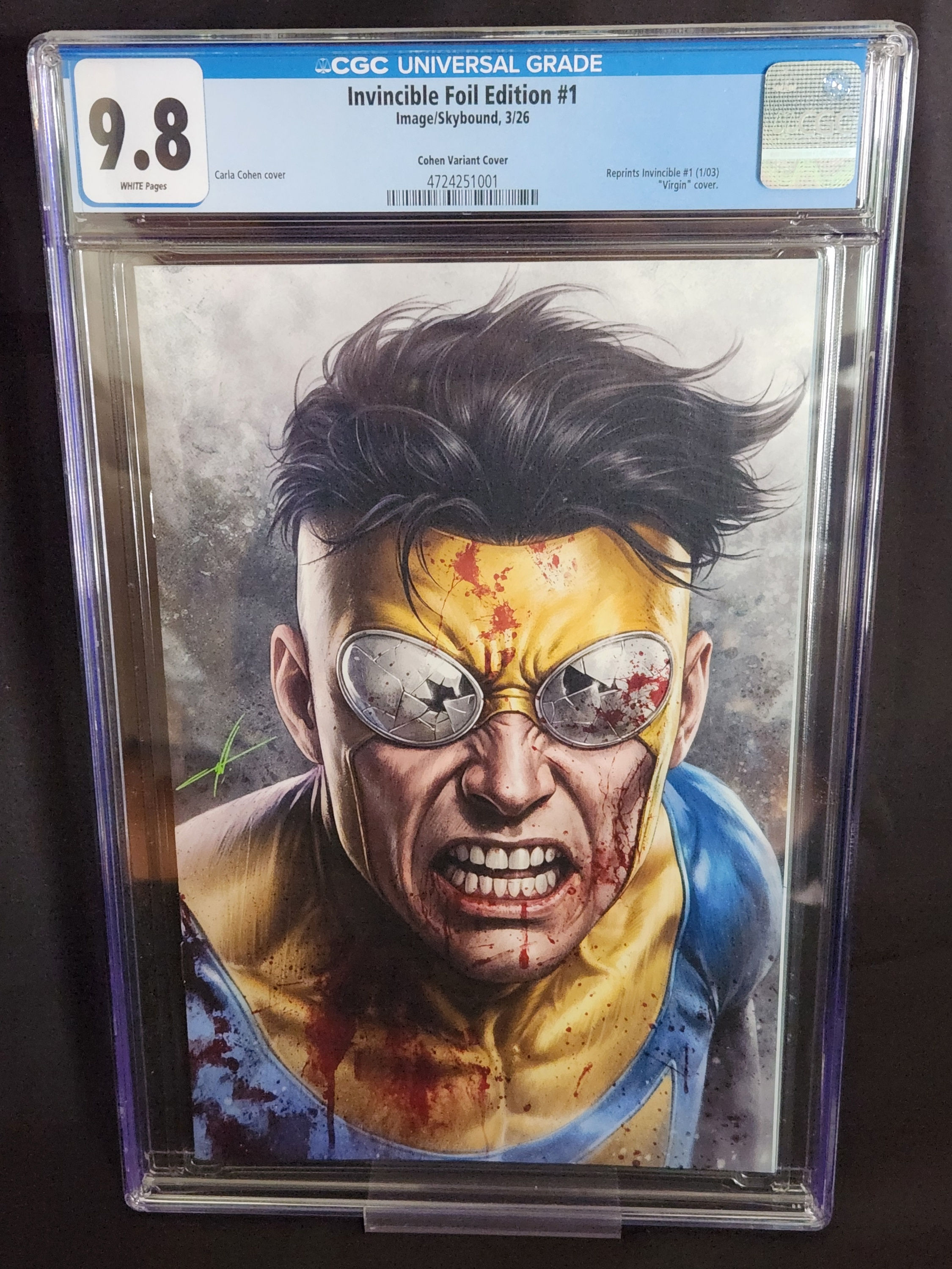 Invincible Foil Edition #1 CGC 9.8 (4724251001) LTD. 1500