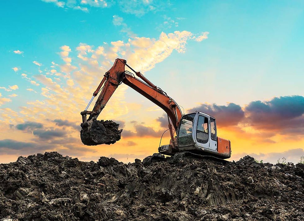 Excavation-Contractor-Insurance-Stylized-Image-of-an-Excavator-Working-at-Construction-Sit
