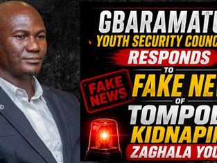 Gbaramatu Youth Security Council Responds to Fake News of Tompolo Kidnaping Zaghala Youth