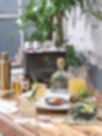 Patron margarita cocktail setup