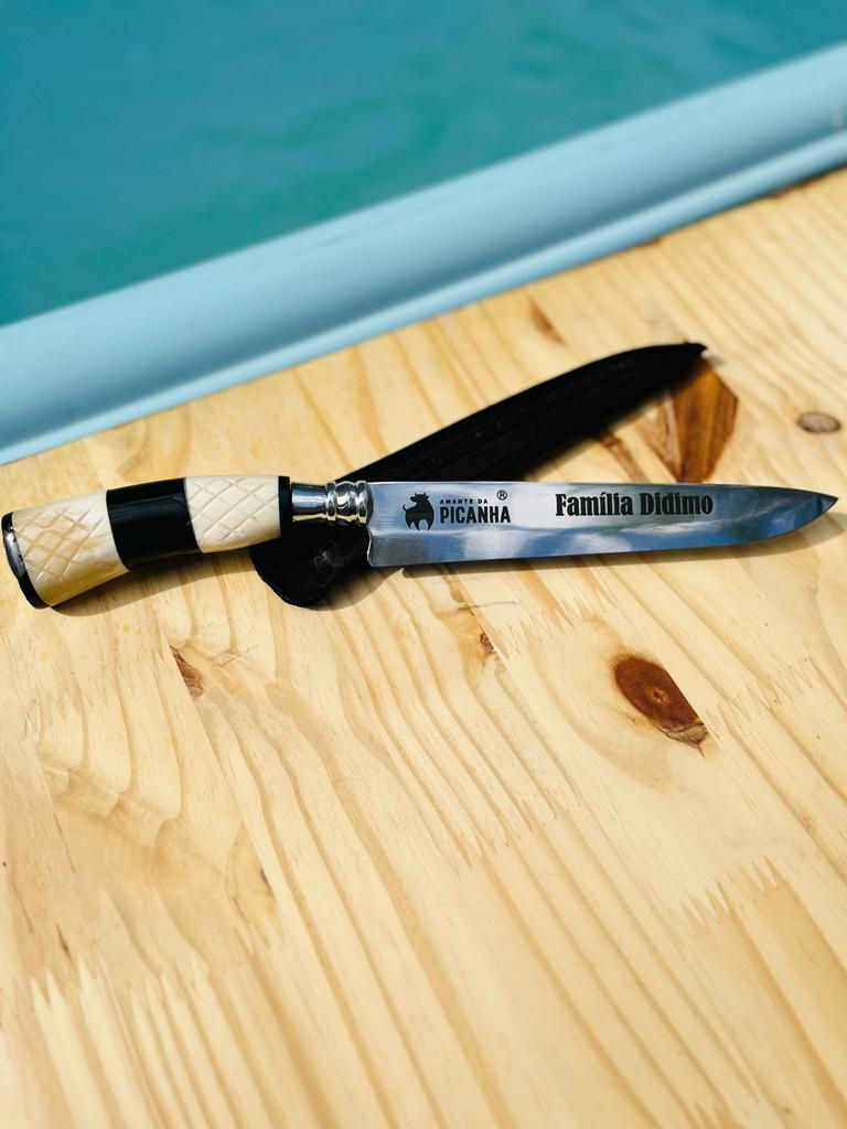 Miniatura: FACA 8 POL. C/ ESTOJO DE MADEIRA 6 x  Sem Juros