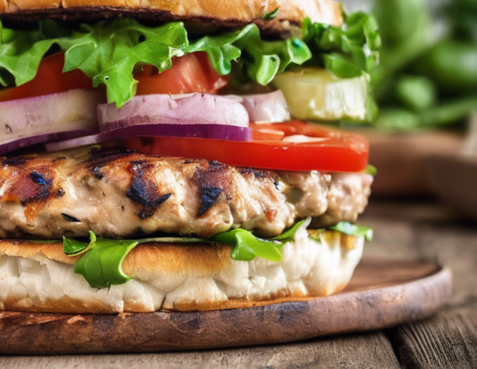 Delicious Cheese Stuffed Turkey Burger
