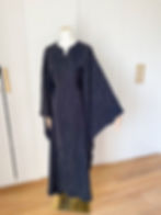 Robe abaya soie strass mauve noir beige, ceinture ajustable Ramadan Eid femme