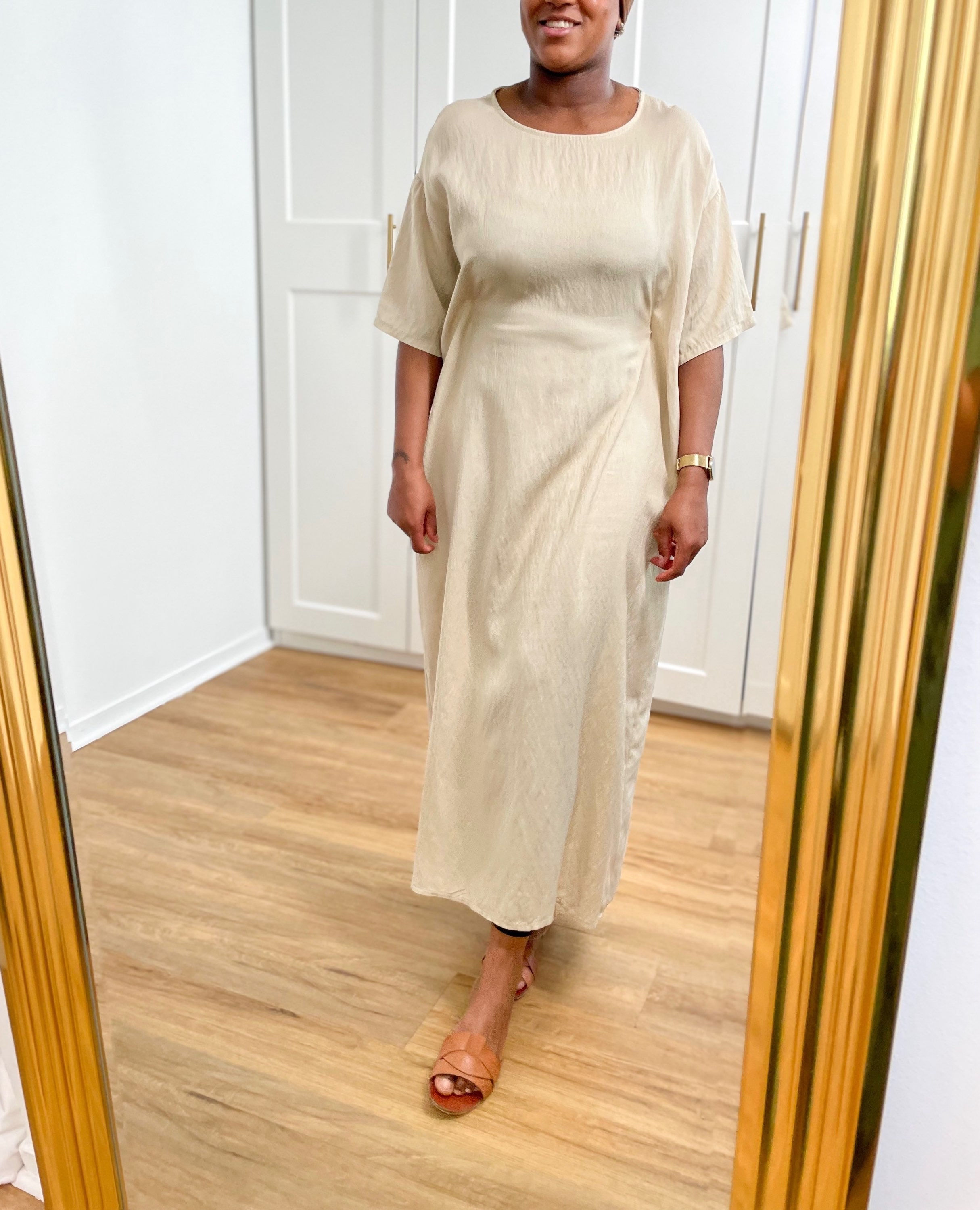 Dessous de robe effet lin 