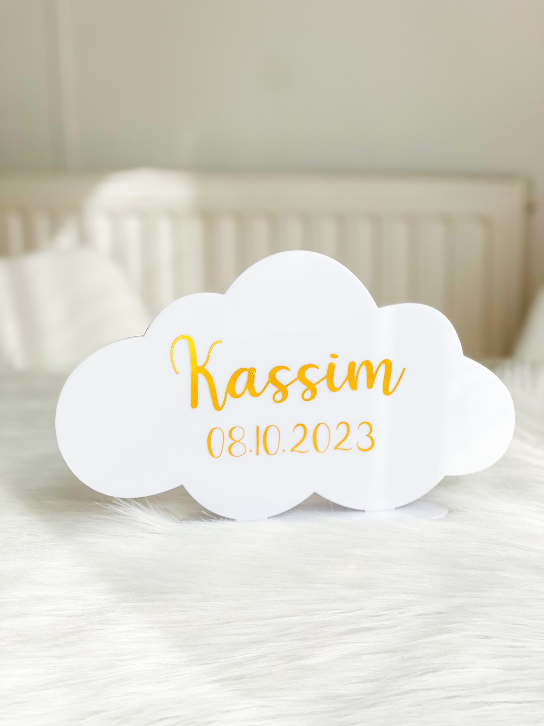 Plaque nuage personnalisé 