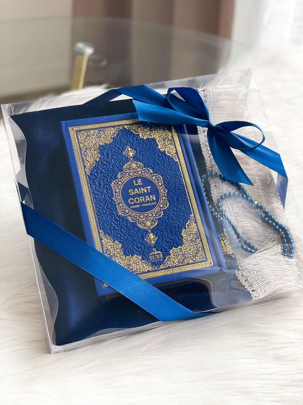 Miniature : coffret luxury, cadeau spirituel, tapis personnalisé, Coran, tasbih, élégance, homme, femme, prière, coffret premium, cadeau